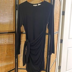 Black Side Tied Dress - Socialite - Size Med - New with tags